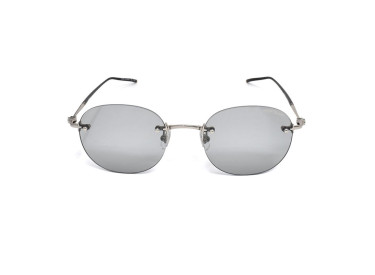 Montblanc MB0126S 010 Silver/White/Grey with Silver Mirror