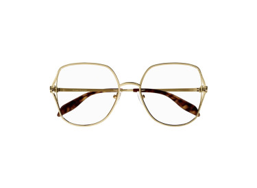 Alexander McQueen AM0368O 002 Shiny Gold 54mm