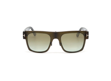 Tom Ford FT1073 51G Shiny Dark Green/Blonde Havana/Brown Mirror