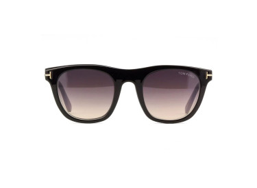 Tom Ford FT5895-B 001 Shiny Black/Clear Blue Light Block 51mm