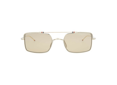 Thom Browne TBS909 4902 White/Gold/Brown