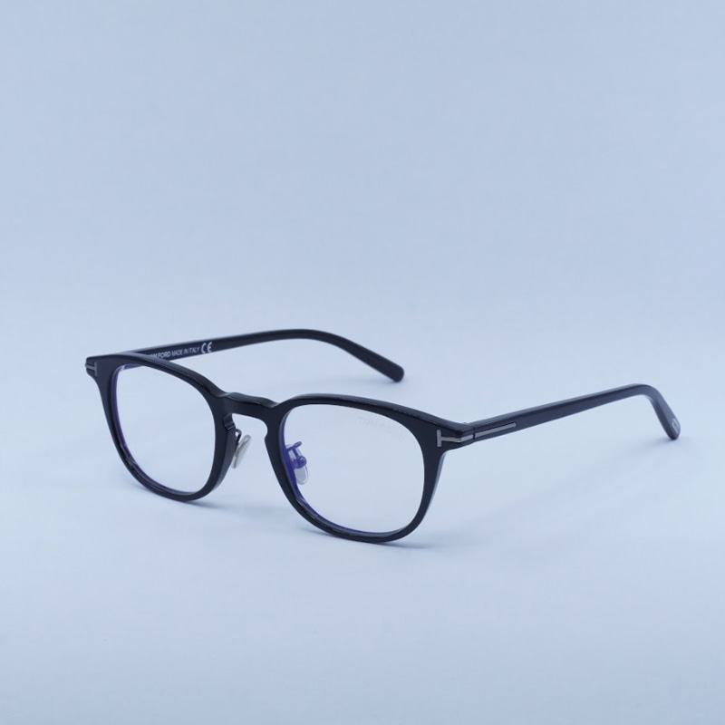 Tom Ford FT5725-D-B-N Round Eyeglasses