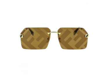 Fendi FE40043U 33G Gold/Brown with FF Pattern Mirror