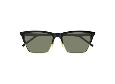 Saint Laurent SL767 001 Shiny Black/Gold/Green