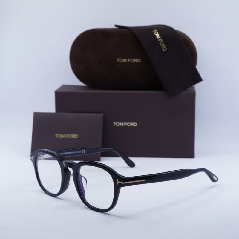 Tom Ford FT5698-F-B Square Eyeglasses