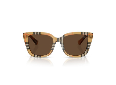 Burberry BE4487 416373 Transparent Brown/Vintage Check/Brown