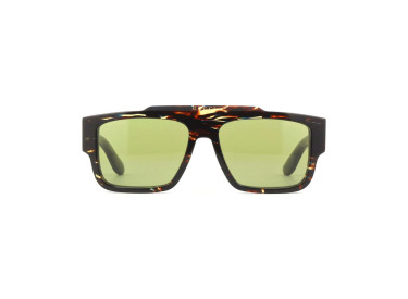 Gucci GG1460S 002 Striped Brown Havana/Green
