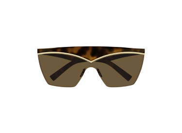 Saint Laurent SL614 MASK 002 Havana/Gold/Brown