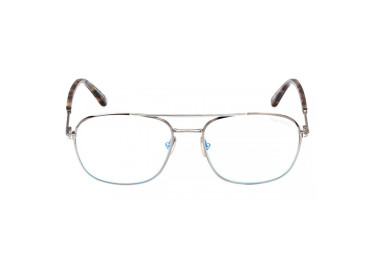 Tom Ford FT5830-B 008 Shiny Dark Gunmetal Blue Block 54mm