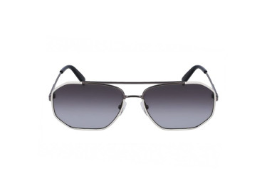 Salvatore Ferragamo SF303SL 026 Dark Ruthenium/White Leather/Grey Gradient