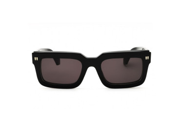 Off-White OERI130 CLIP ON2 1307 Black/Logo Gold/Clear with Magnetic Clip-On Dark Grey