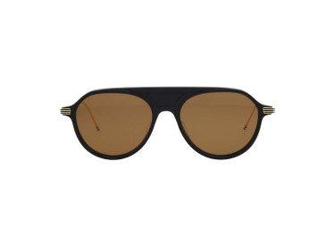 Thom Browne TB809 CNVYGLD Navy Blue/Gold/Brown