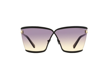 Tom Ford FT0936 01B Shiny Black/Gradient Smoke/Orange and Pink