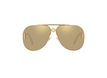 Versace VE2255 100203 Gold/Clear Mirror Real Yellow Gold Plated
