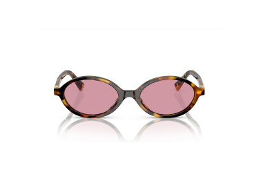 Miu Miu MU04ZSF VAU50D Honey Havana/Dark Pink Mirror Silver Internal