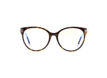 Tom Ford FT5770-B 052 Dark Havana/Clear Blue Light Block 54mm
