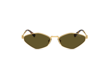 Miu Miu MU56ZS 5AK09Z Gold/Dark Brown