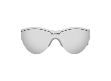 Balenciaga BB0004S 012 Grey/Silver Mirror