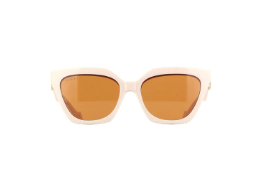 Gucci GG1542S 003 Ivory/Clear with Magnetic Clip-On Brown