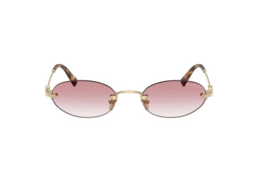Miu Miu MUA54S ZVN70O Pale Gold/Clear Gradient Pink