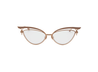 Valentino V-GLASSLINER VLX-118F-CH Rose Gold/Nude Enamel with Gold Chain 55mm