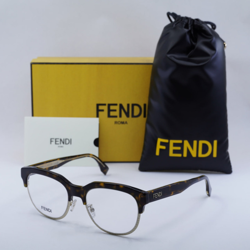 Fendi FE50068U Browline Eyeglasses