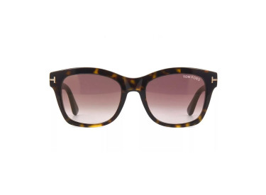Tom Ford FT0614 52F Classic Dark Havana/Brown Gradient Gold Mirror