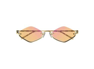 Gucci GG1604S 004 Gold/Rose Mirror to Dark Yellow with GG Pattern