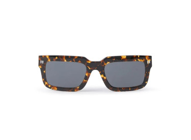 Off-White OERI130 CLIP ON2 6007 Havana/Clear with Magnetic Clip-On Grey