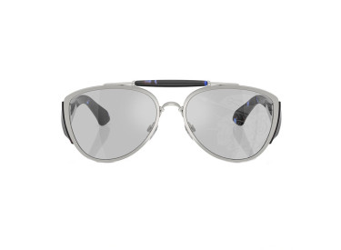 Burberry BE3161 100569 Silver/Blue Dark Havana/Light Grey Tampo Silver Mirror