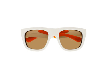 Bottega Veneta BV1233S 004 Ivory/Orange/Brown