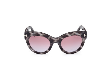 Tom Ford FT1063 56Z Havana Marble/Gradient Or Mirror Violet