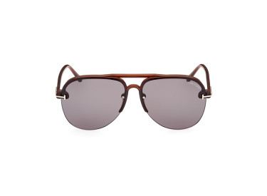 Tom Ford FT1004 45A Shiny Light Brown/Smoke