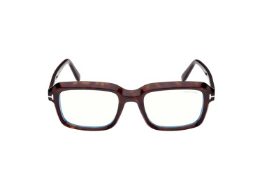 Tom Ford FT5888-B 052 Dark Havana/Clear Blue Block Lenses 54mm