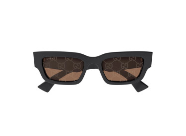 Gucci GG1838S 005 Shiny Grey/Brown with GG Pattern
