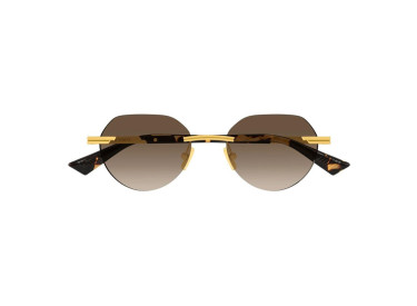 Bottega Veneta BV1379S 003 Shiny Gold/Brown Gradient