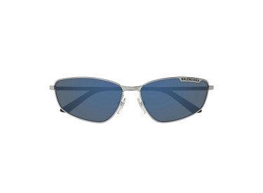 Balenciaga BB0277S 003 Ruthenium/Blue Mirror