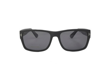 Tom Ford FT0445 02D Matte Black/Polarized Smoke 58mm
