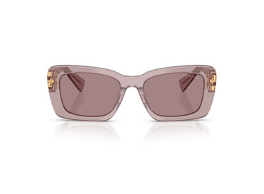 Miu Miu MU07YS 12W20I Transparent Mauve/Light Purple Brown