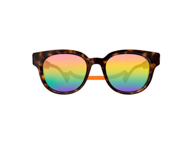 Gucci GG1237S 003 Havana/Multilayer Rainbow Pink