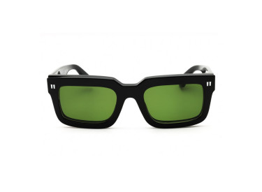 Off-White OERI130 CLIP ON2 1055 Black/Clear with Magnetic Clip-On Green