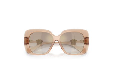 Versace VE4499U 55386E Opal Rose/Gradient Brown Mirrored Gold
