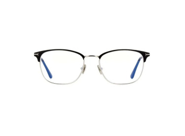 Tom Ford FT5750-B 002 Matte Black/Shiny Palladium/Clear Blue Light Block 54mm