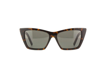 Saint Laurent SL 276 MICA 033 Shiny Dark Havana/Grey