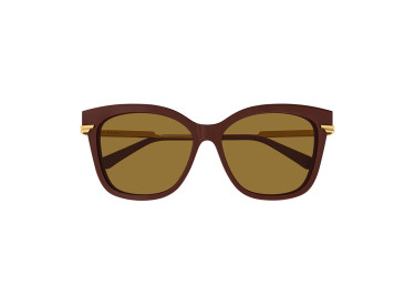 Bottega Veneta BV1296SA 004 Bordeaux/Gold/Brown