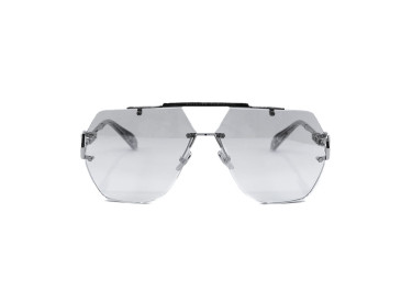 Philipp Plein SPP111 Sleek 579F Shiny Palladium/Silver Mirror