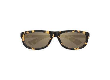 Bottega Veneta BV1327S 002 Shiny Spotted Havana/Brown with Bronze Mirror