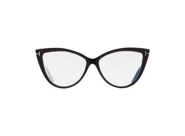 Tom Ford FT5843-B 005 Black/Clear Blue Light Block 56mm