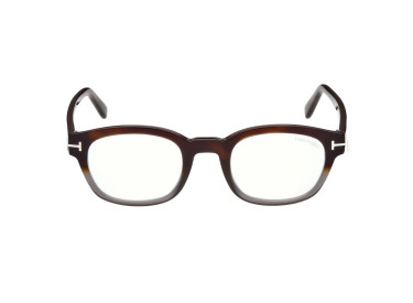 Tom Ford FT5808-B 055 Coloured Havana/Clear Blue Light Block 49mm