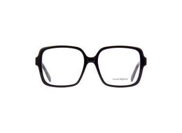 Alexander McQueen AM0286O 001 Shiny Black 55mm